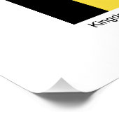 Belgische kaart en vlag poster (Hoek)