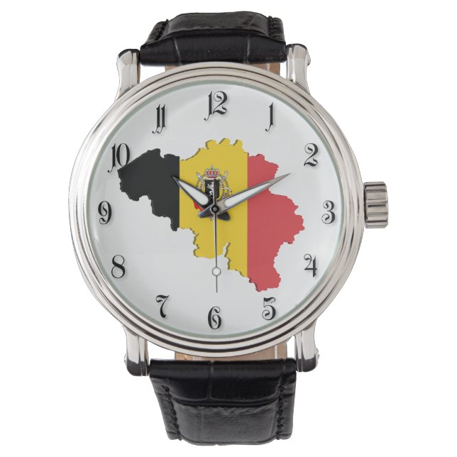 Belgische kaart horloge (Voorkant)