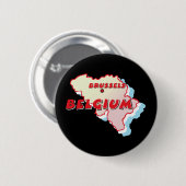 Belgische kaart ronde button 5,7 cm (Voorkant /achterkant)