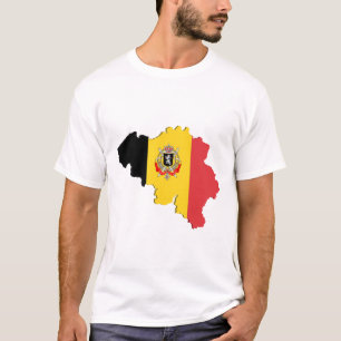 Belgische kaart t-shirt
