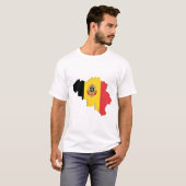 Belgische kaart t-shirt (Voorkant volledig)