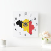 Belgische kaart vierkante klok (Huis)