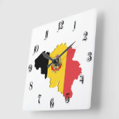 Belgische kaart vierkante klok (Hoek)