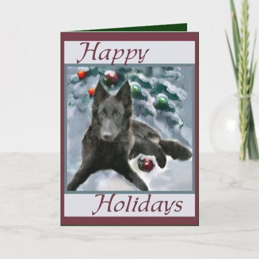 Belgische kerstcadeautjes bij Sheepdog Feestdagen Kaart (Voorkant)