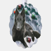 Belgische kerstcadeautjes bij Sheepdog Ornament Kaart (Links)