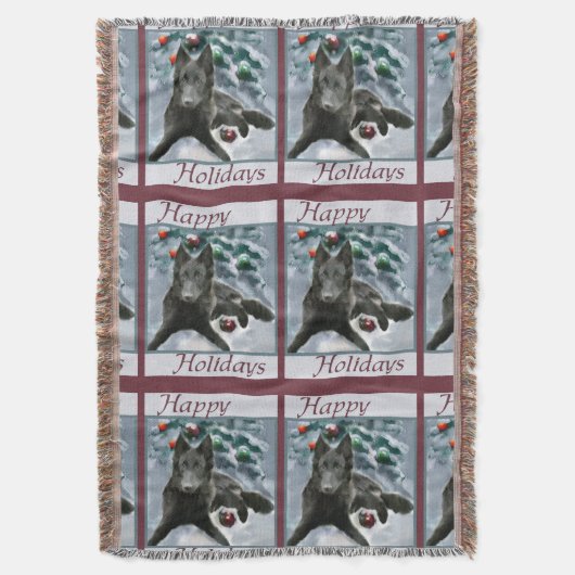 Belgische kersthond deken (Voorkant Verticaal)