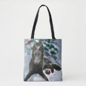 Belgische kersthond tote bag (Voorkant)