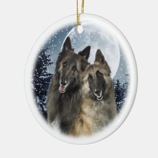 Belgische kerstornament Tervuren Keramisch Ornament (Links)