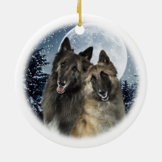 Belgische kerstornament Tervuren Keramisch Ornament (Achterkant)