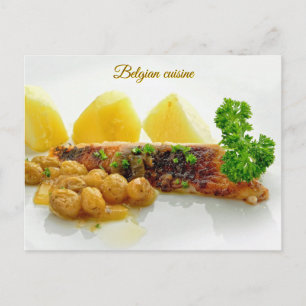 Belgische keuken kip feestdagenkaart