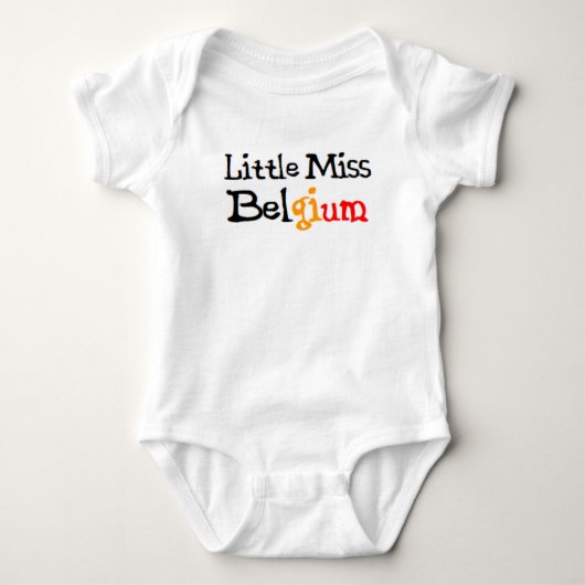 Belgische kleine miss romper (Voorkant)