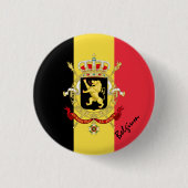 Belgische knop, patriottische Belgische vlag mode Ronde Button 3,2 Cm (Voorkant)