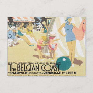 Belgische kust België Briefkaart