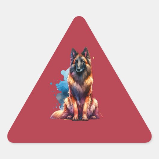 Belgische Laekenois Hond Sticker (Voorkant)