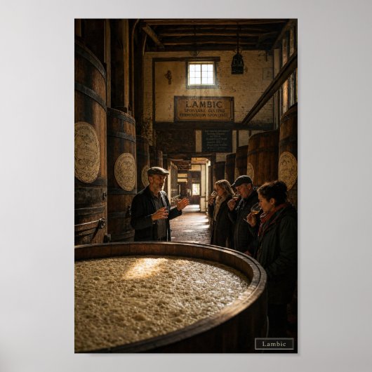Belgische Lambic Brouwerij Sfeer Poster (Voorkant)