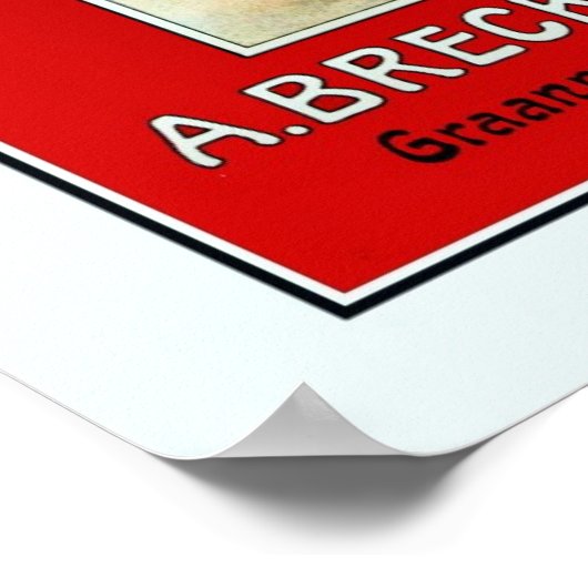 Belgische likeur met Mechelen-pop van 1930 Poster (Hoek)