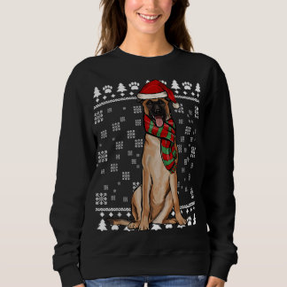 Belgische Malinoi Dog Santa Hat Xmas Ugandekerst Trui