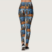 Belgische Malinoi Halloween Griezelig Leggings (Achterkant)