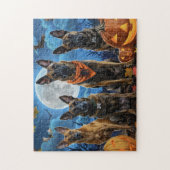 Belgische Malinoi Halloween Spooky Legpuzzel (Verticaal)