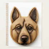 Belgische Malinoi hond 3D geïnspireerd Planner (Voorkant)