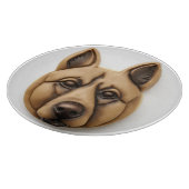 Belgische Malinoi hond 3D geïnspireerd Snijplank (Hoek)