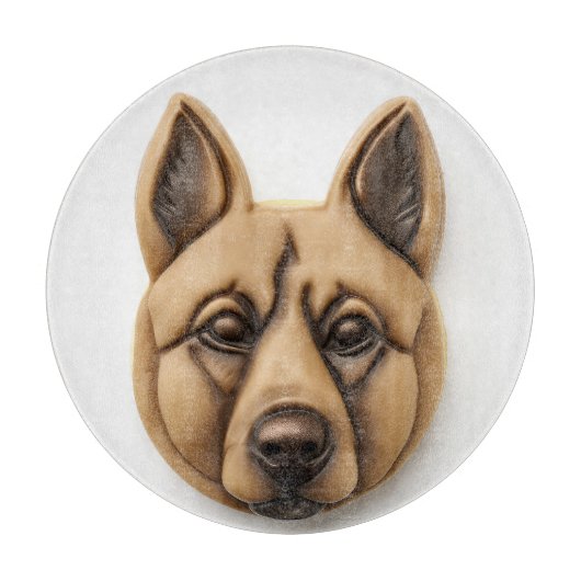 Belgische Malinoi hond 3D geïnspireerd Snijplank (Voorkant)