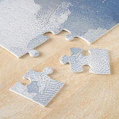 Belgische Malinoi in Sledge Laat het Sneeuw Kerstm Legpuzzel (Zijkant)