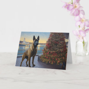 Belgische Malinoi Kerst Cruise: Pawsome Vakantie Kaart