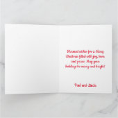 Belgische Malinoi Kerst Gepersonaliseerd Kaart (Binnen)