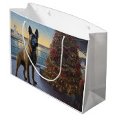 Belgische Malinoi Kerstcruise: Pawsome Holiday Groot Cadeauzakje (Achterkant Gekanteld)