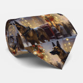 Belgische Malinoi Kerstfeestperiode Stropdas (Opgerold)