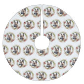 Belgische Malinoi Kerstkrans Feestelijke Pup Kerstboom Rok (Voorkant)