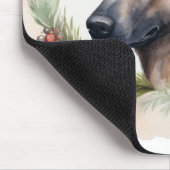 Belgische Malinoi Kerstkrans Feestelijke Pup Muismat (Hoek)