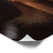 Belgische Malinoi met Kerstman Feestelijke Kerstmi Perfect Poster (Hoek)