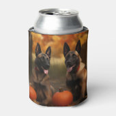Belgische Malinoi Puppy Herfst Delight Pompoen Blikjeskoeler (Blikje Voorkant)