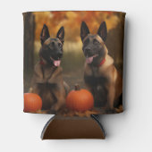 Belgische Malinoi Puppy Herfst Delight Pompoen Blikjeskoeler (Voorkant)