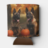Belgische Malinoi Puppy Herfst Delight Pompoen Blikjeskoeler (Achterkant)