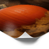 Belgische Malinoi Puppy Herfst Delight Pompoen Perfect Poster (Hoek)