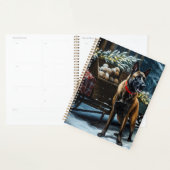 Belgische Malinoi Sneeuwslee Kerstdecoratie Planner (Display)
