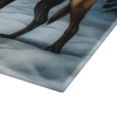 Belgische Malinoi Sneeuwslee Kerstdecoratie Snijplank (Hoek)