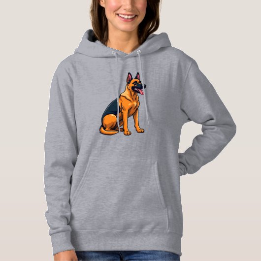 Belgische Malinois (1) Hoodie (Voorkant)