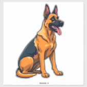 Belgische Malinois (1) Sticker (Vel)