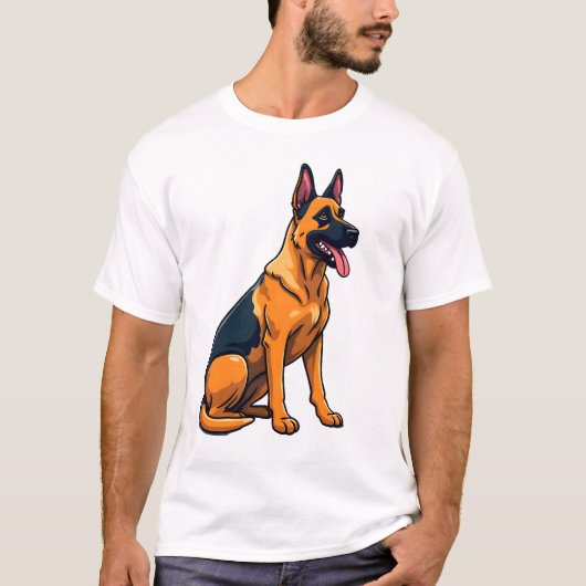 Belgische Malinois (1) T-shirt (Voorkant)