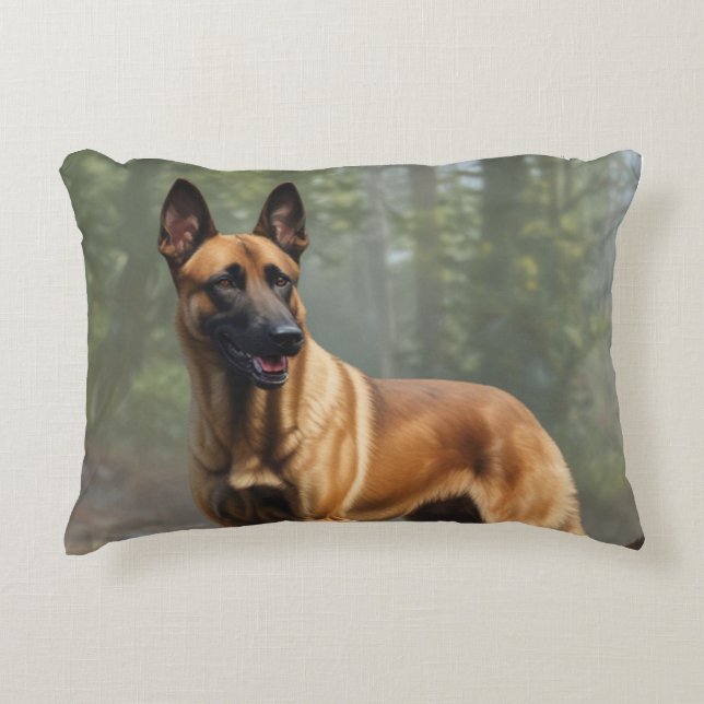 Belgische Malinois Accent Kussen (Voorkant)