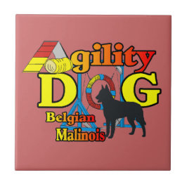 Belgische Malinois Agility Tegeltje