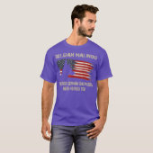 Belgische Malinois Amerikaanse vlag Funny Dog Gift T-shirt (Voorkant volledig)