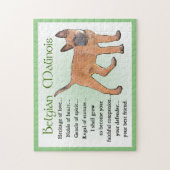Belgische Malinois Art Legpuzzel (Verticaal)