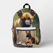 Belgische Malinois Bedrukte Rugzak (Voorkant)