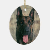 Belgische Malinois - Belgische herder - Maligator Keramisch Ornament (Rechts)