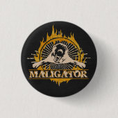 Belgische Malinois - Belgische herder - Maligator Ronde Button 3,2 Cm (Voorkant)